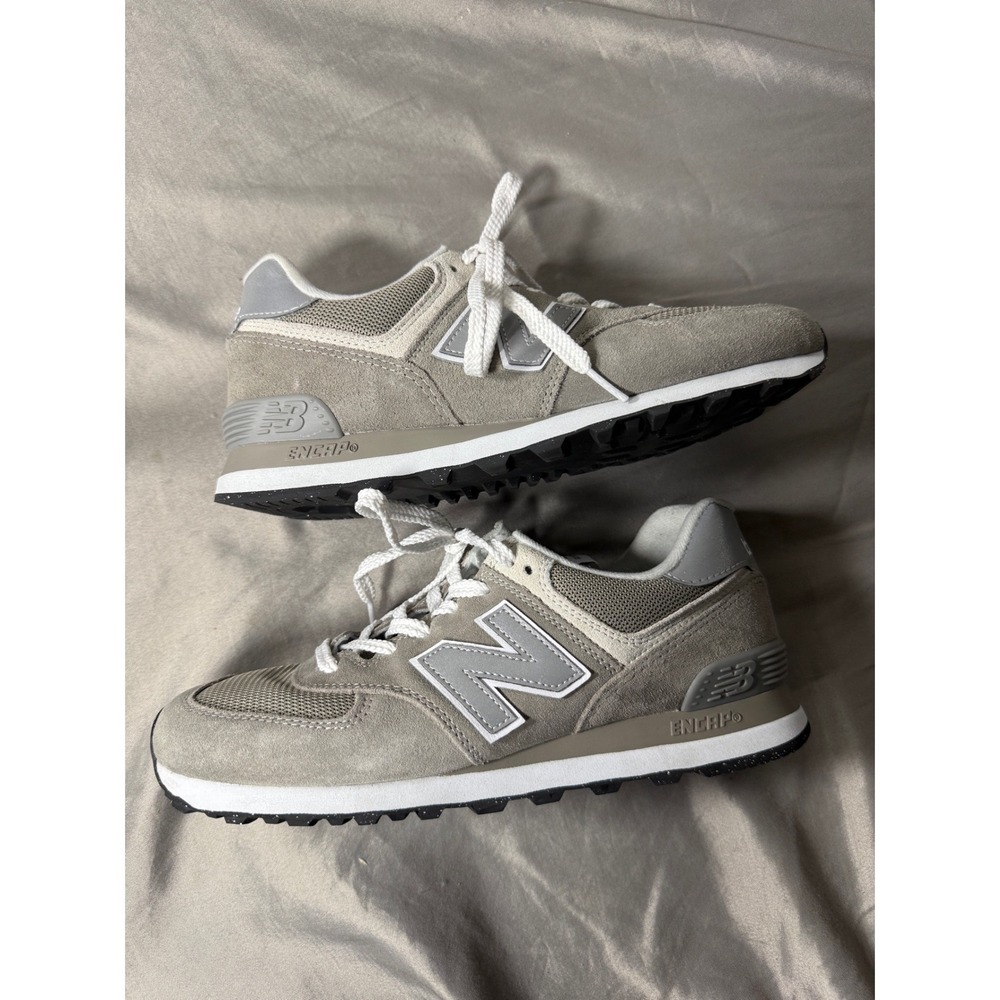 New Balance 574 Core Grey Suede Mesh Sneakers ML574EVG Mens 8.5 / Womens 10